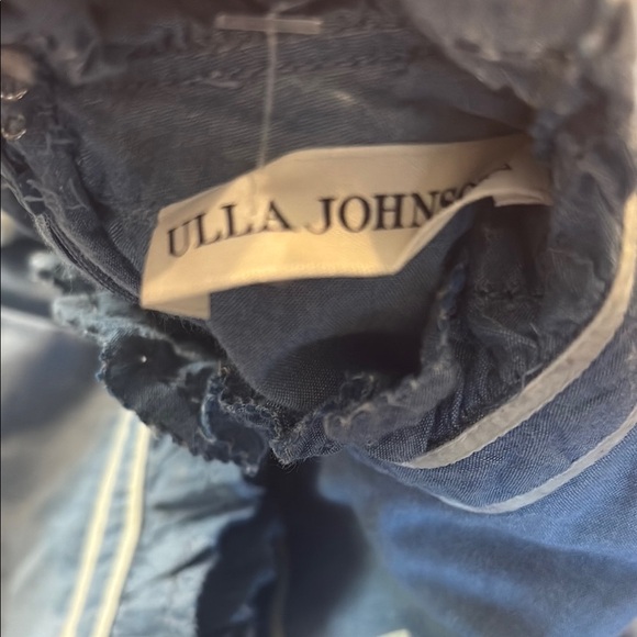 Ulla Johnson Ester Ruffled Cotton-Chambray Blouson
Sleeve Blouse Blue size 0 - Picture 7 of 9